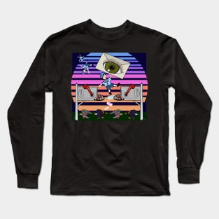 Lofi Mailman Chillpop Psychedlic (2) Long Sleeve T-Shirt